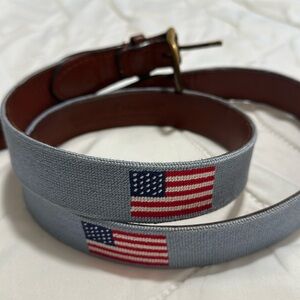 American flag men’s hand stiched belt. Belt size 42